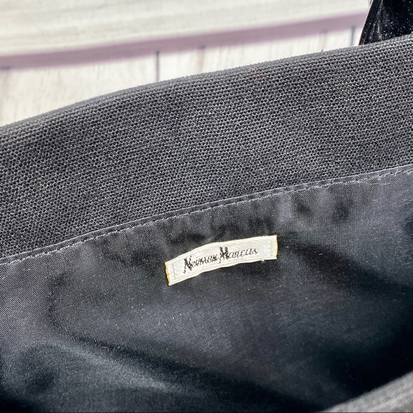 N E I M A N M A R C U S : Black Canvas Tote Bag - Picture 5 of 5